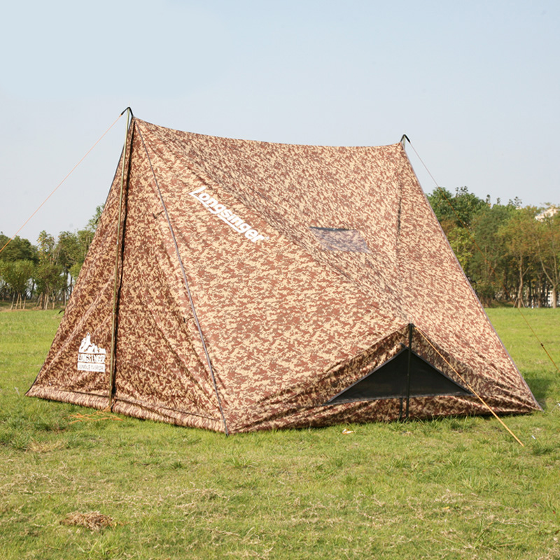 屋外のカモフラージュキャンプテント